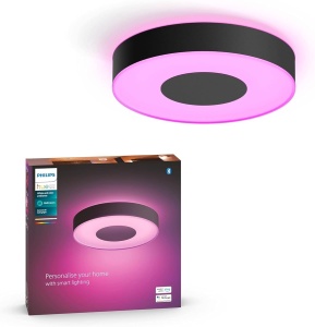 Lampa de tavan Philips Hue Xamento, negru, 16 milioane de culori, dimabila