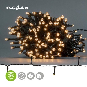 Lampa Decorativa Nedis Lichterkette 192 LED-uri, 14.4 m, Alb Cald, 7 Efecte - Img 2