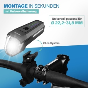 Lampa frontala cu LED Fischer 110 Lux, neagra, cu mod senzor si autonomie de 20 ore - Img 5