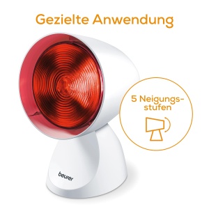 Lampa infrarosu Beurer IL 21, 150W, 5 trepte inclinare, produs medical - Img 3
