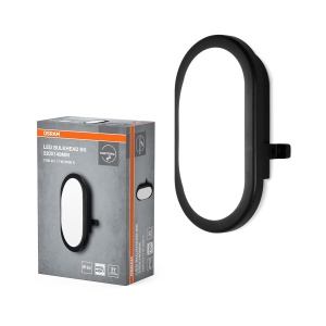 Lampa LED de perete Osram 11W, 840 lm, IP54, neagra