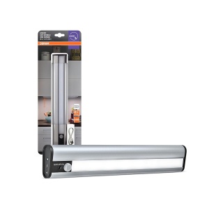 Lampa LED de sub dulap Osram LinearLED 300, 98 Lumen, cu senzor de miscare, argintie