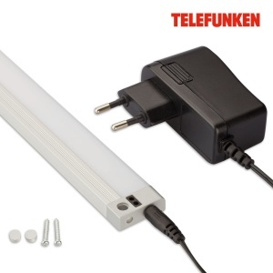 Lampa LED de sub dulap TELEFUNKEN, 80 cm, 9 W, senzor tactil, argintie - Img 4