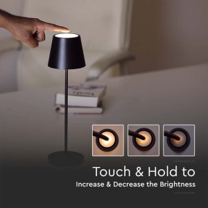 Lampa LED Dimmbara V-TAC VT-7522 Kabelloasa Neagra 4400mAh - Img 7
