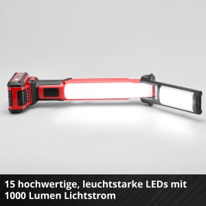 Lampa LED Einhell TE-CL 181000 S Li Solo 1000 Lumen Cap Pliabil - Img 8