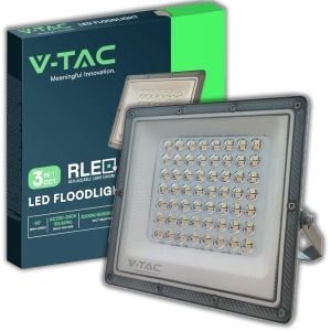Lampa LED Exterior V-TAC 50W, 5000 Lumen, IP65, CCT 3-in-1