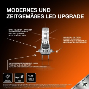 Lampa LED OSRAM NIGHT BREAKER H7 450, 6000K, 450 mai multa luminozitate - Img 5