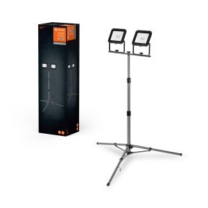 Lampa LED portabila LEDVANCE cu stativ reglabil, 2x30W, gri inchis