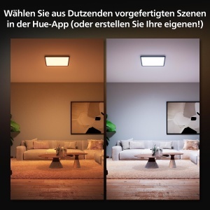 Lampa LED Smart Philips Hue White Ambiance Aurelle 60x60cm Negru cu Dimmer - Img 4