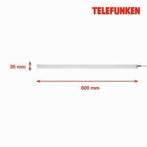 Lampa LED sub blat TEFELKUN, Dimmabila, 80 cm, 7 W, Argintie - Img 8
