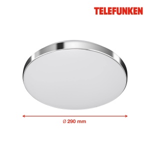 Lampa LED TELEFUNKEN cu senzor de miscare, 16W, 1500 Lumen, AlbChrom, 29cm - Img 5