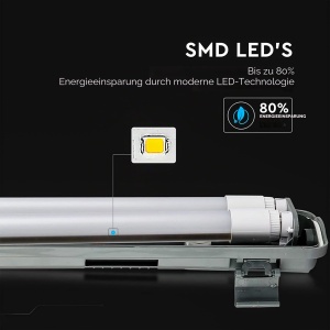 Lampa LED V-TAC 120 CM 36W IP65 cu Chip Samsung, 3400 Lumen, Neutral Alb 4000K - Img 9