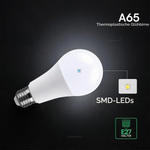 Lampa LED V-TAC E27 15W, 3 bucati, lumina calda 3000K, echivalent 100W - Img 9