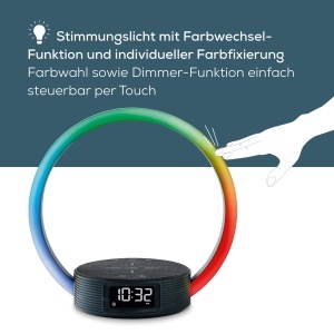 Lampa multifunctionala Beurer WL 65 cu functie de trezire si incarcare simulare rasarit si lumina ambientala - Img 3