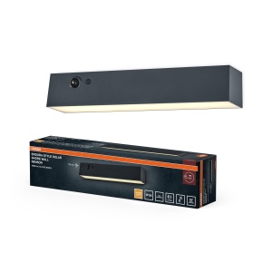 Lampa solara de perete OSRAM Endura Style Shore 12,4W IP54, 540 Lumen, gri - Img 1