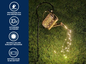 Lampa solara decorativa Beper P207ILO002, 36 LED, 80 cm, IP44 - Img 2