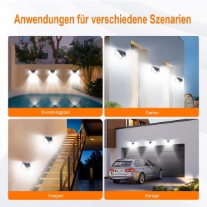 Lampa solara GRIFEMA GDK203-2 cu 100 LED-uri, senzor de miscare, IP65 - Img 8