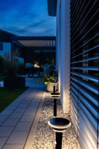 Lampa solara OSRAM ENDURA Style, inox, IP44, cu senzori de miscare si lumina - Img 5