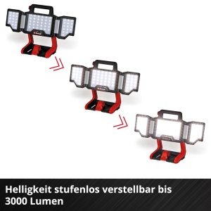 Lanterna portabila Einhell TP-CL 183000 Li Solo 3000 lm LED cap pivotant - Img 7