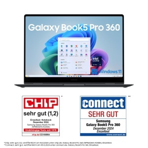 Laptop 2-in-1 Samsung Galaxy Book5 Pro 360, 16GB RAM, 1TB, Gri Moonstone - Img 2