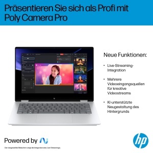Laptop 2in1 HP OmniBook X Flip NG AI 14-fm0275ng, 16GB RAM, 512GB SSD, Argintiu - Img 7