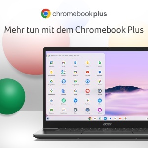 Laptop Acer Chromebook Plus 515, Intel Core i3, 8GB RAM, 128GB SSD, Gri - Img 4