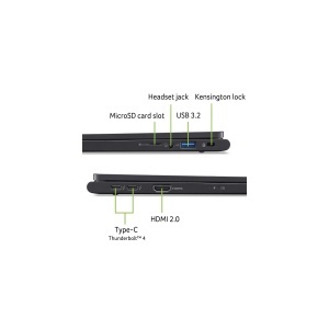 Laptop Acer TravelMate P6 TMP614-73-TCO-79JZ, procesor puternic, design elegant - Img 4
