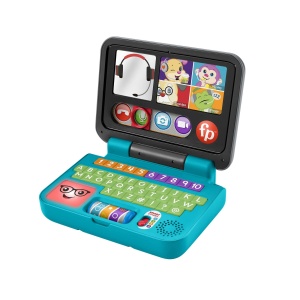 Laptop educativ Fisher-Price HHH03, cu 55 melodii, pentru 6-36 luni