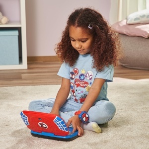 Laptop educativ VTech Spidey - QWERTZ, 5 moduri de joc, iluminare LCD - Img 4