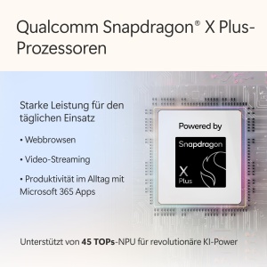 Laptop Microsoft Surface, 13 inch Snapdragon X Plus 16GB RAM, 512GB SSD - Img 2
