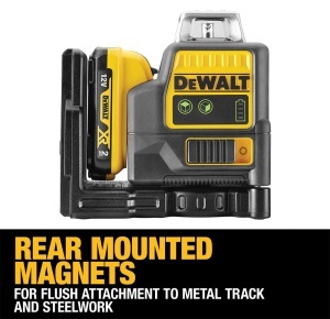 Laser cu linii verzi Dewalt DCE0811D1G 108V auto-nivelare IP65 cu accesorii - Img 6