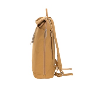 LASSIG Geanta de scutece, saltea de infasat, accesoriu pentru carucior, suport pentru sticle produs in mod durabil/GRE Rucsac Rolltop, galben (Curry) - Img 9