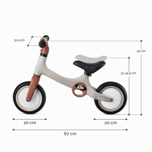 Laufrad Kinderkraft Tove, 2 kg, inaltime ajustabila, culoare bej - Img 7