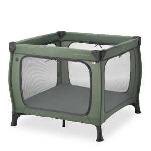 Laufstall pentru copii Hauck Sleep N Play SQ, 5 cm saltea, verde inchis - Img 4