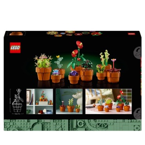 LEGO 10329 Icoane Mini plante, 9 flori artificiale de construit, colectie botanica Set de colectie pentru adulti cu ghiveci de teracota construibil, decoratiuni interioare, cadou pentru femei si barbati - Img 8