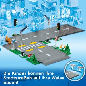 LEGO City Road Intersectie cu semafoare Straluceste in intuneric set de constructie 60304 - Img 5