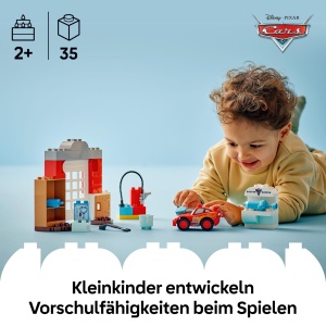 LEGO DUPLO 10456 Disney Pixar Cars McQueen Set Atelier si Spalatorie Auto pentru Copii 2 - Img 2