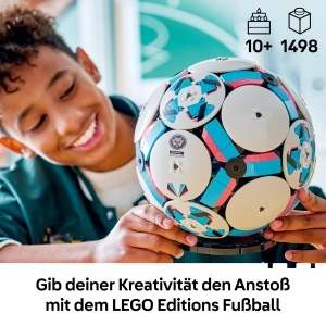 LEGO Editions 43019 Model 3D Minge Fotbal cu Mini Stadion Interactiv 1498 Piese - Img 2