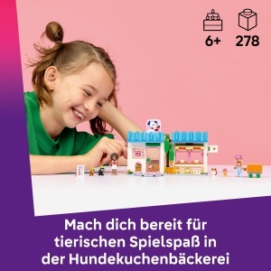 LEGO Friends Hundekuchenbackerei 42677 Set de Joaca cu Mini Papusi si Catei - Img 2