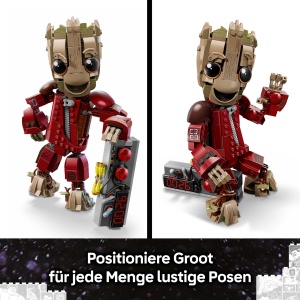 LEGO Groot 76341 Ravager Outfit Figurina Super Erou 604 Piese pentru Copii si Fani Marvel - Img 6
