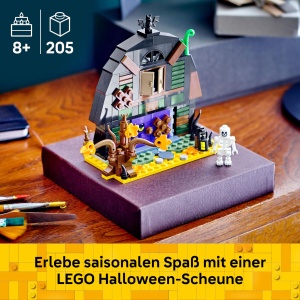 LEGO Halloween Scheune 40721 Set de Constructie pentru Copii cu Minifigura Squelet si Accesorii - Img 3