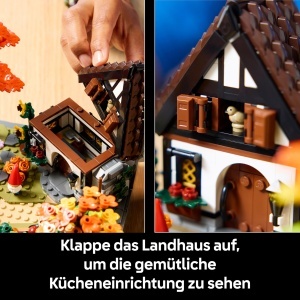 LEGO Icons 11372 Set Constructie Landhausgarten Elemente Toamna 1102 Piese - Img 4