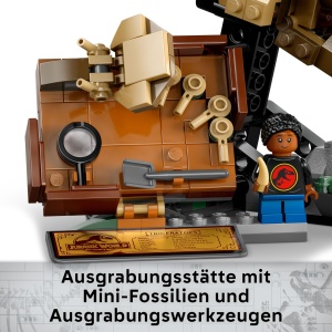 LEGO Jurassic World Fosile de dinozauri Model de craniu Triceratops jucarie de dinozaur pentru baieti si fete de 9 ani si peste cadou pentru copii si  - Img 5