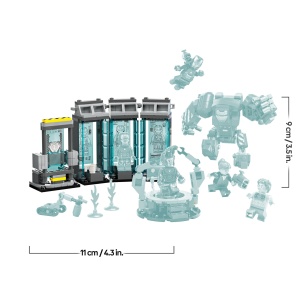 LEGO Marvel 76315 Iron Mans Labor Set de Constructie cu Minifigurine si Mech - Img 7