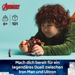 LEGO Marvel Iron Man Mech vs Ultron 76307 Figurine Articulate 101 Piese - Img 2