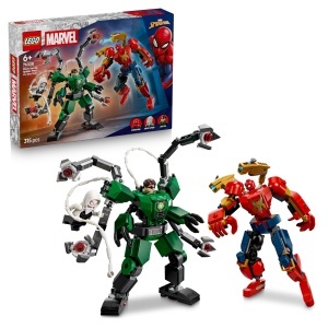 LEGO Marvel Mech Duel Spider-Man vs Doc Ock 76338 Set cu 315 Piese si 3 Minifigurine