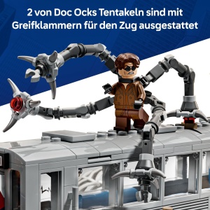 LEGO Marvel Spider-Man vs Doc Ock 76321 Set de Joaca cu Tren si Minifigurine - Img 3