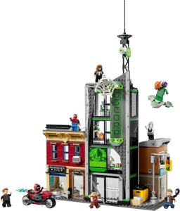 LEGO Marvel Spider-Man vs Oscorp 76324 Set cu 8 Minifigurine si Diorama Creativa - Img 9