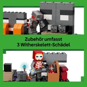 LEGO Minecraft 21590 Duell mit dem Wither Set Interactiv cu Minifigurine si Portal Nether - Img 3