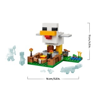 LEGO Minecraft Huhnerfarm 21585 Set de Constructie cu Figurine si Functii Interactive - Img 8
